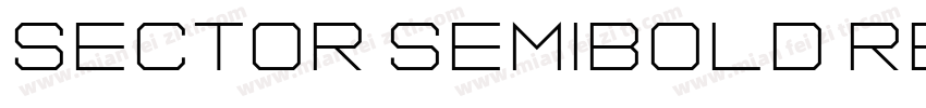 Sector SemiBold Regular字体转换